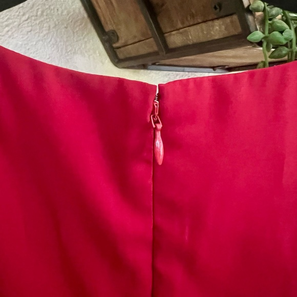 EUC Express Peplum Red Blouse Size Small - Picture 11 of 15